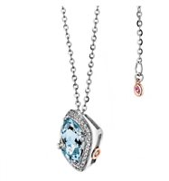 Halskette Comete Dame in Weißgold Acquamarina 3.70 Ct GLQ232 - GLQ232